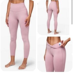 Lululemon Wunder Under HR Crop 21" *Flux (Smoky Blush) 12‎